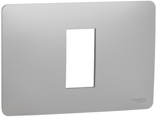 Рамка горизонтальная Schneider Electric Unica Modular 1-м. 1 мод. алюминий картинка